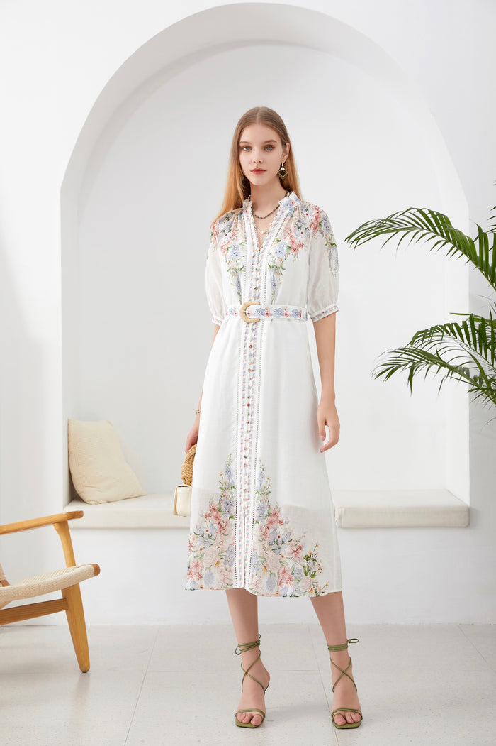 CELESTE BELTED DRESS