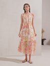 LORELLE SILK LONG DRESS