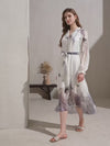 AERIN LONG SLEEVES LONG DRESS