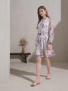 ADA LONG SLEEVE SILK DRESS