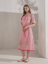 LIANA LINEN PRINTED DRESS