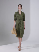 EDDA LINEN LACE DRESS