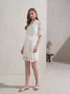 YVETTE LACE SHORT SLEEVES SHORT DRESS