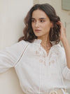 GENEVIEVE EMBROIDERED BLOUSE