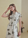 FLEUR PRINTED LONG DRESS