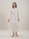 KIERRA BELTED LINEN DRESS