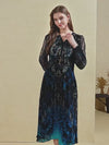 RABANNE LONG SLEEVES LONG DRESS