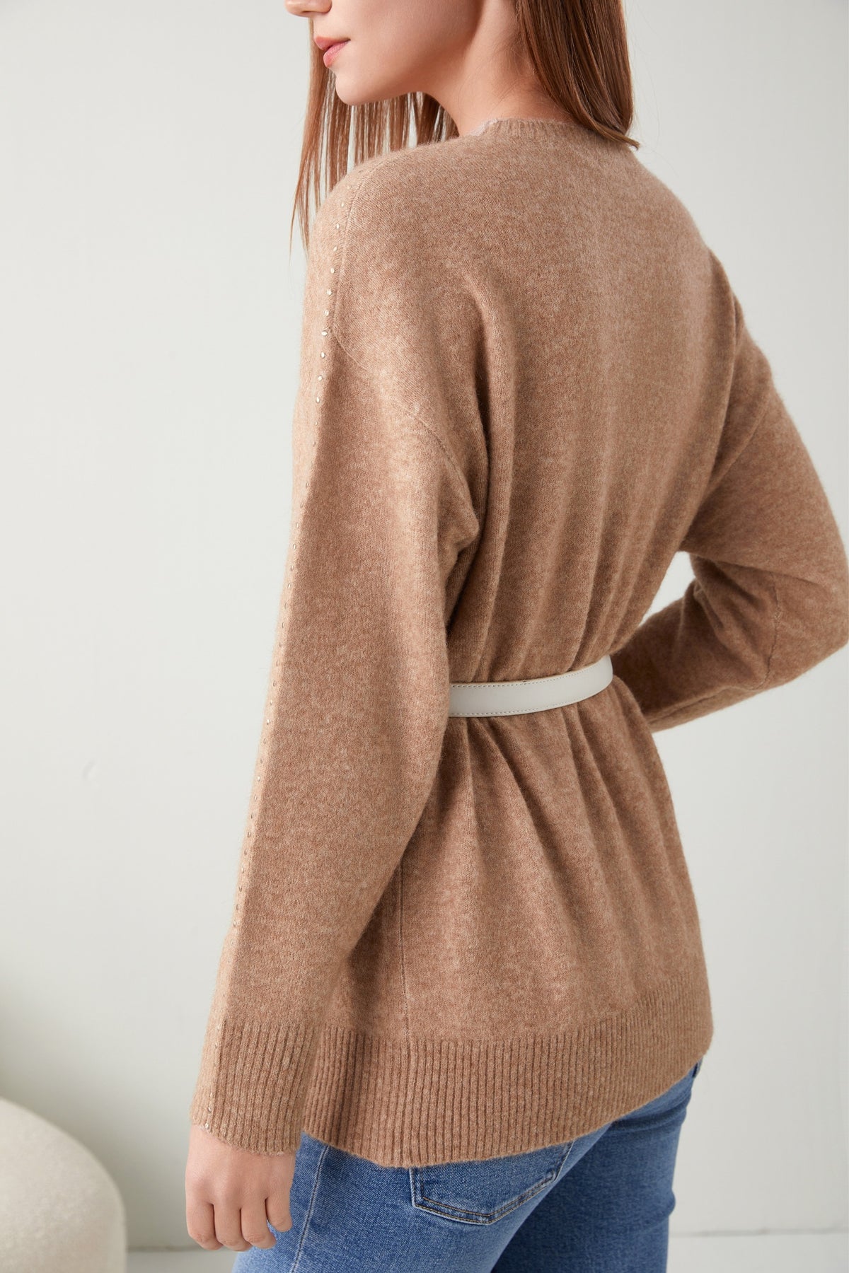 PAIGE MERINO WOOL BLEND CARDIGAN