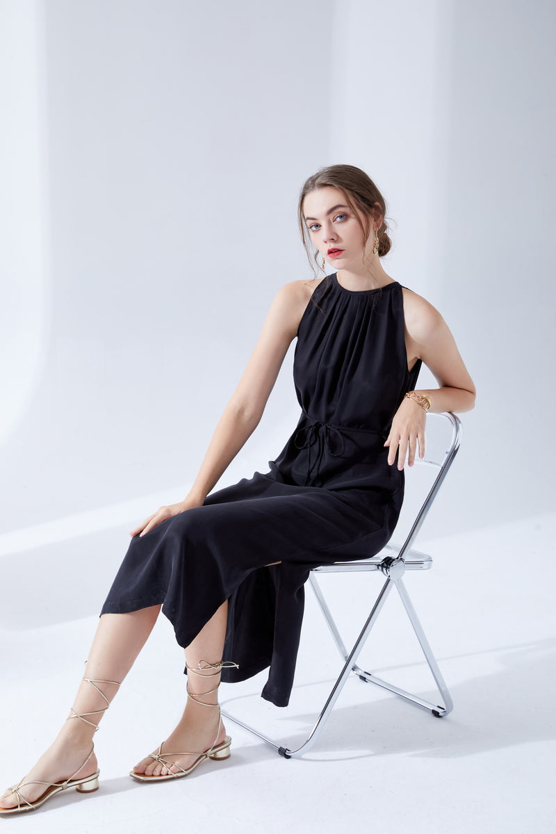 CLAUDETTE CUPRO LONG DRESS