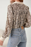 IRINA LACE BUTTON BLOUSE