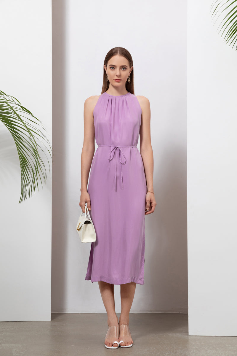 CLAUDETTE CUPRO LONG DRESS