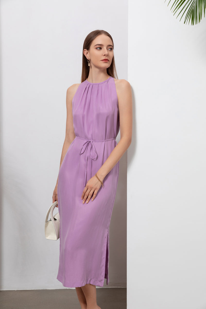 CLAUDETTE CUPRO LONG DRESS