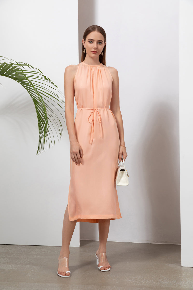 CLAUDETTE CUPRO LONG DRESS