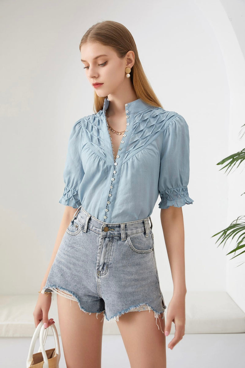 COLETTE LINEN BLOUSE