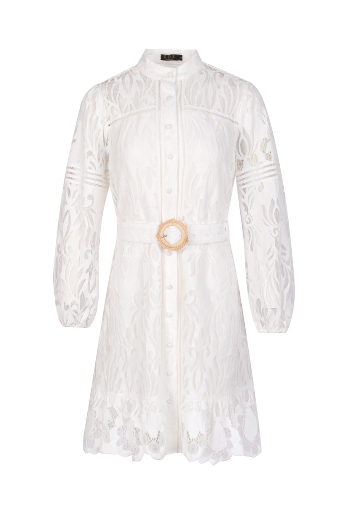 AMBRE BELTED SHORT DRESS