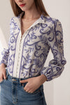 LOURDES EMBROIDERED BLOUSE