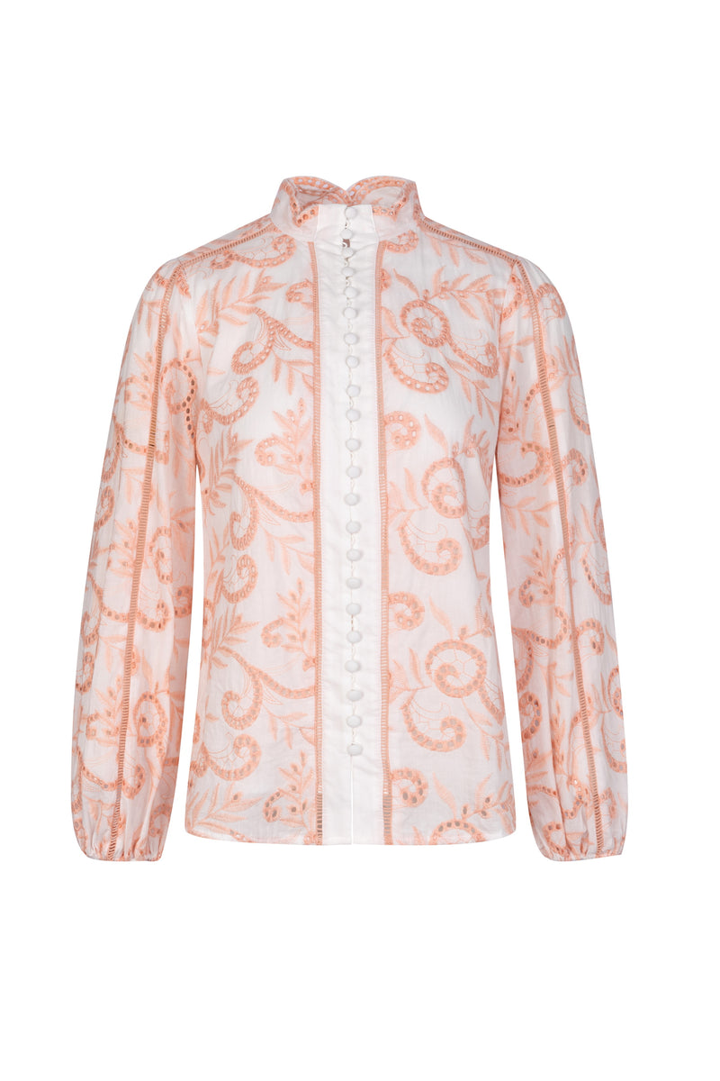 LOURDES EMBROIDERED BLOUSE